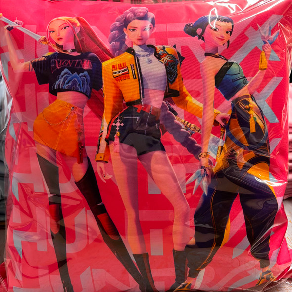 K-Pop Demon Hunters Couch Cushion V4 HuntrX | Mancave Authentics | Hand Made Artist Inspired Items