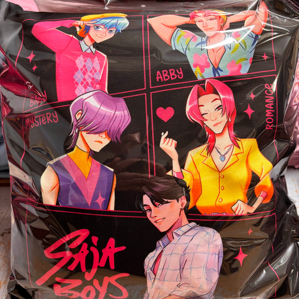 K-Pop Demon Hunters Couch Cushion V6 Saja Boys | Mancave Authentics | Hand Made Artist Inspired Items