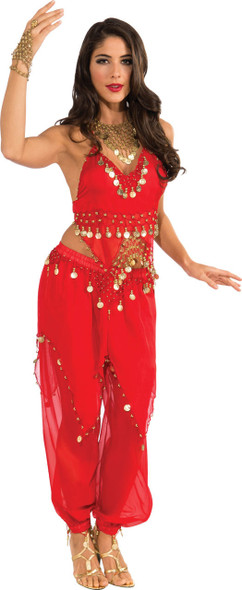 Red Belly Dancer Costume