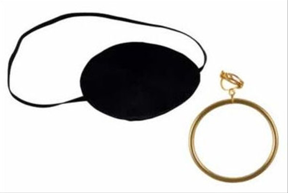 Pirate Eye Patch with Earring
