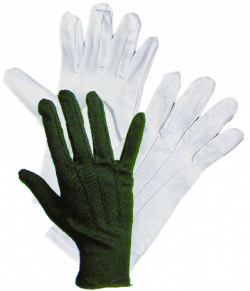 Short Theatrical Gloves in Black and White