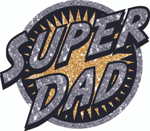 Super Dad Heat Transder Patch