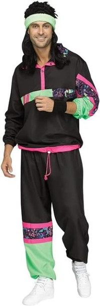 Rockin 80s Track Suit Costume | 1980s | Mens Costumes