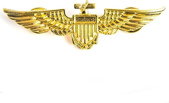 Metallic Aviator Pin | Aviator Pilot Wings | Accessories