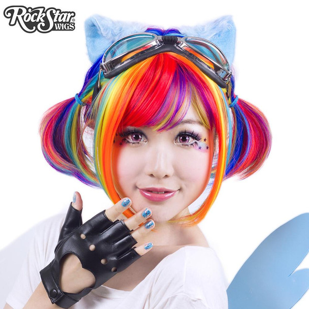 Rainbow Rock Wig