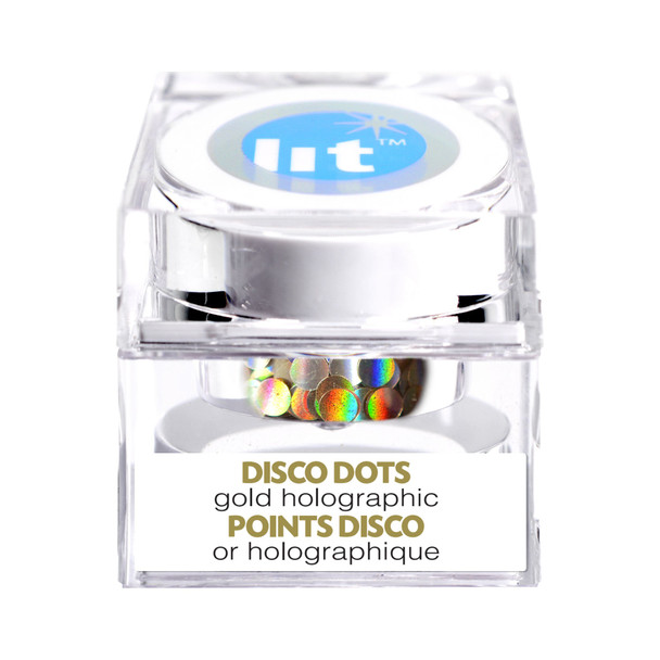 Disco Dots Gold Holo at the Costume Shoppe