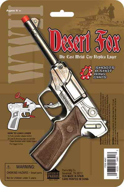 トイガン LUGER 16999 Desert Fox WW2 German Luger Cap Gun | Military | Props and Play