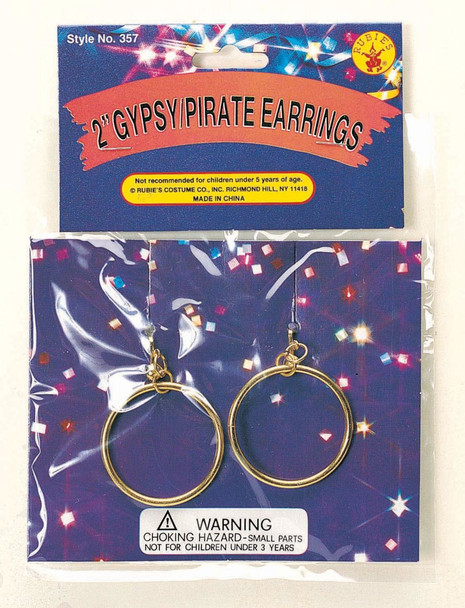Gypsy/Pirate Clip-On Earrings | Pirate | Costume Jewelry