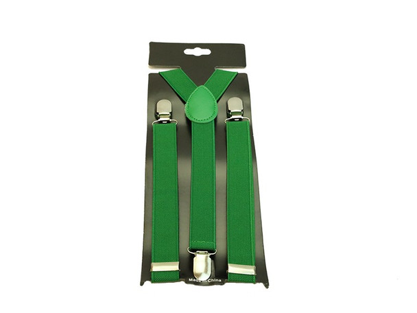 Green Adjustable Suspenders | 1920s | Accessories