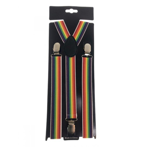 Suspenders Rainbow Stripe | Pride | Costume Pieces & Kits