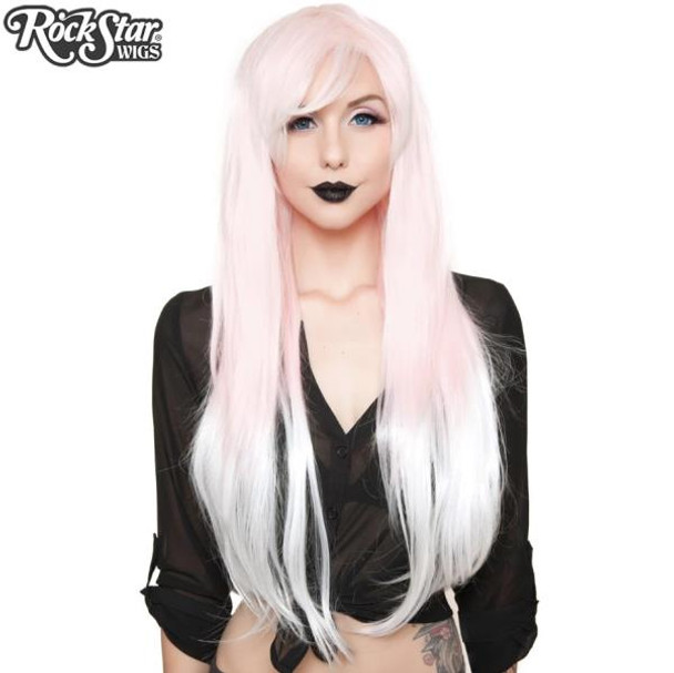 Ombre Alexa Pink and White | Heat Styleable Anime Wig | Rockstar Wigs