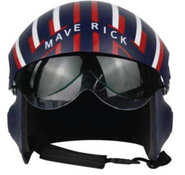 Maverick Fighter Pilot Helmet Navy Adult Size | Top Gun | Hats & Headpieces