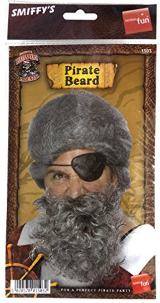 Beard Light Grey Deluxe | Pirate