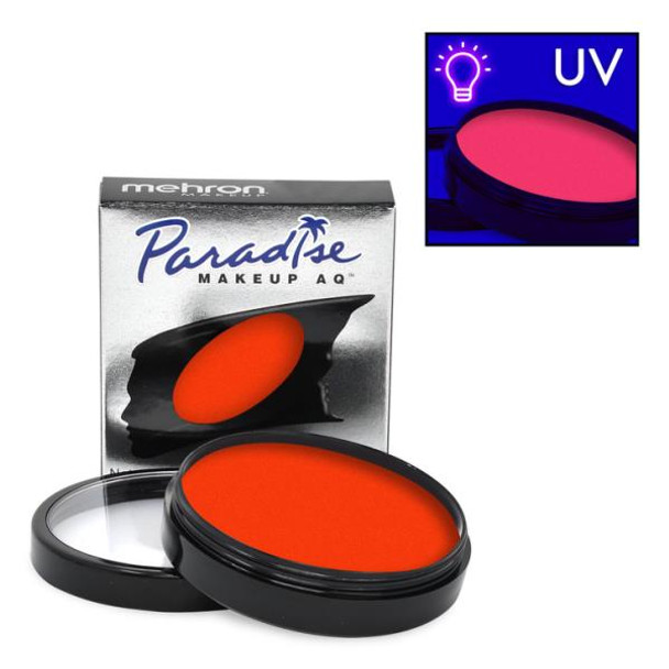 Paradise Neon Body Paint 40G Refill | Super Nova (Neon Orange) | Mehron Professional Makeup