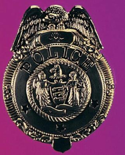Gold Deluxe Police Badge | Jobs | Props and Play Weapons