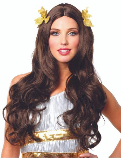 Greek Goddess With Wreath | Brown | Wigs