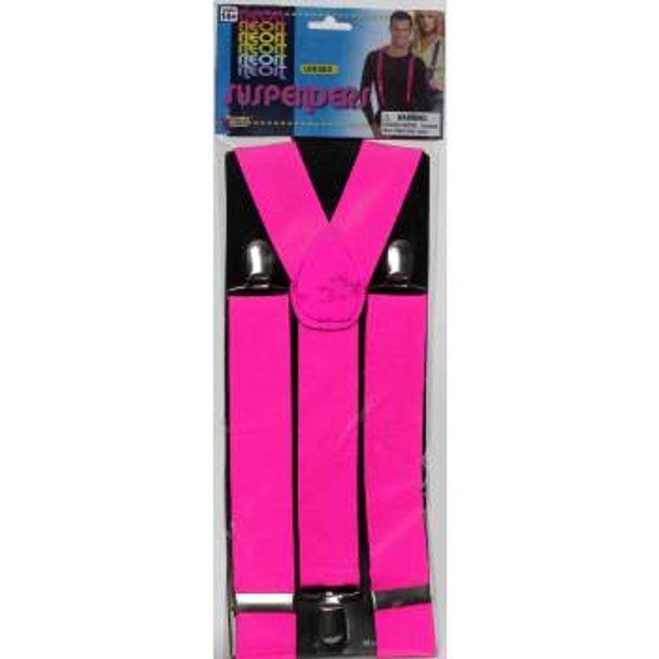 Suspenders Neon Pink | 80s | Costume Pieces and Kits