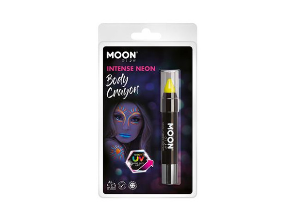 Neon UV Body Crayon | Intense Yellow | Moonglow Festival Makeup