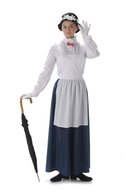 Mary Poppins Inspired Victorian Nanny Costume | Mary Poppins | Womens Costumes
