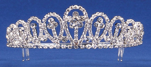 Tiara Silver Tear Drop Crystal | Royalty | Hats & Headpieces