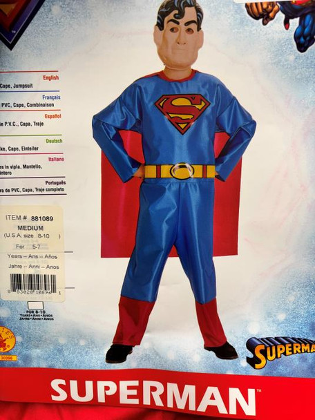 LAST OF | Superman | Children Size Medium (8-10) | DC
