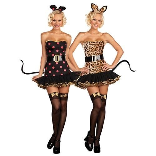 AS-IS | Cat/Mouse Reversible Dress | Adult Size Small (2-6) | Animals & Insects