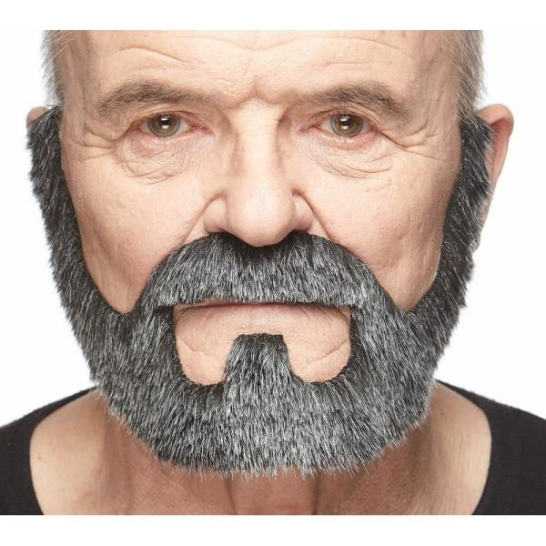 Full Beard | Salt and Pepper | European Moustaches | Applications and Prosthetics