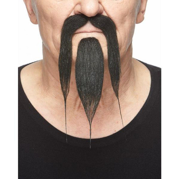 Fu Manchu Moustache and Beard | Black | Makeup and Facial Hair