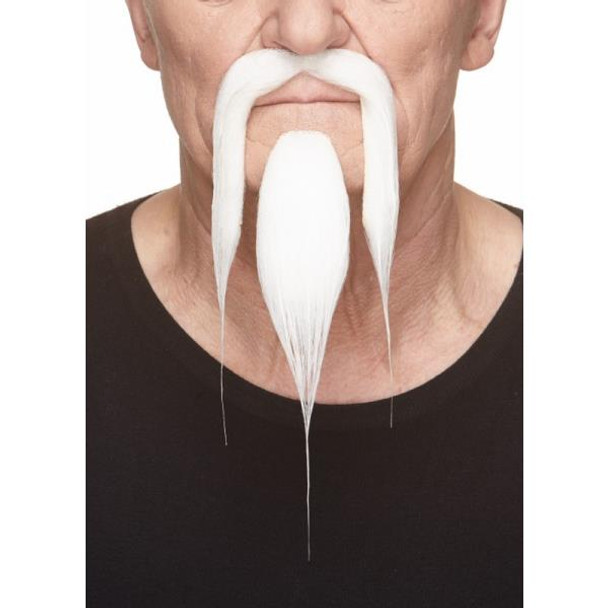 Fu Manchu Moustache and Beard | White | Makeup and Facial Hair
