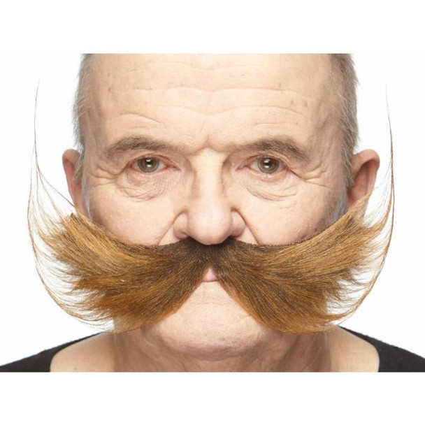 Large Bushy Moustache | Brown | Makeup and Facial Hair
