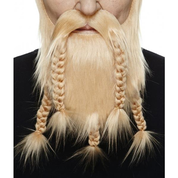 Viking Dwarf Moustache and Beard | Blonde | Makeup and Facial Hair