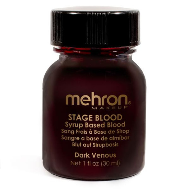 Stage Blood Dark Veinous 1oz | Bloods and Effects | Mehron Professional Makeup
