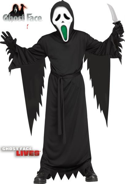 Scream Ghostface Costume with Fade In/Out Mask | Scream | Childrens Costumes