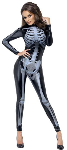 Skeleton Costume Jumpsuit | Halloween Classics | Womens Costumes