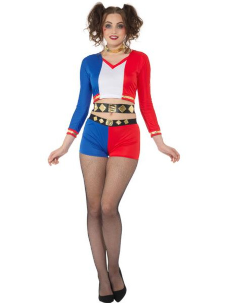 Crazy Rebel Girl Costume | Harley Quinn | Womens Costumes