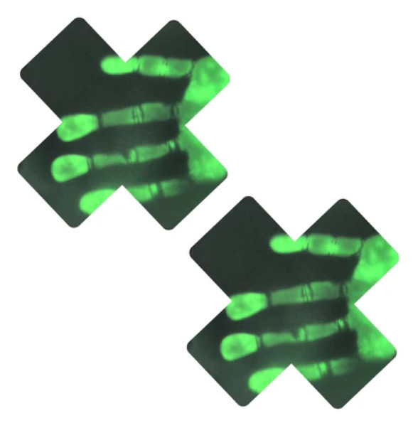Neva Nude Greeny Heat Reactive Pasties | Festivals | Applications and Prosthetics