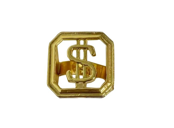 Chunky Gold Dollar Sign Ring | 1980s | Accessories