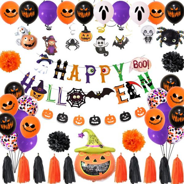 Halloween Balloons and Banners 48pc Home Decor | Decor | Novelty and Decor