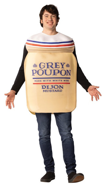 Grey Poupon Dijon Mustard Costume | Fun & Humor | Food | Adult Costumes Grey Poupon Dijon Mustard Costume | Fun & Humor | Food | Adult Costumes