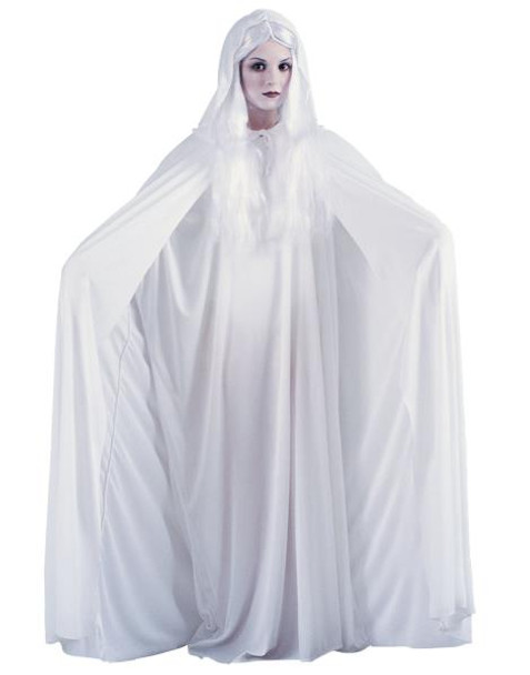 Ghostly White Hooded Cape | Capes | Accessories