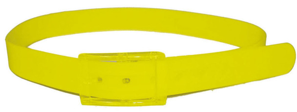 Neon Yellow 80s Silicone Belt | 1980s | Accessories
