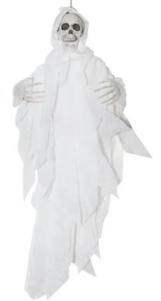 30 Inch White Hanging Reaper Decor | Halloween Decor | Novelty and Decor