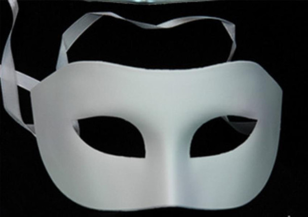 Theatrical Matte White Mask | Masquerade | Costume And Theatrical Masks