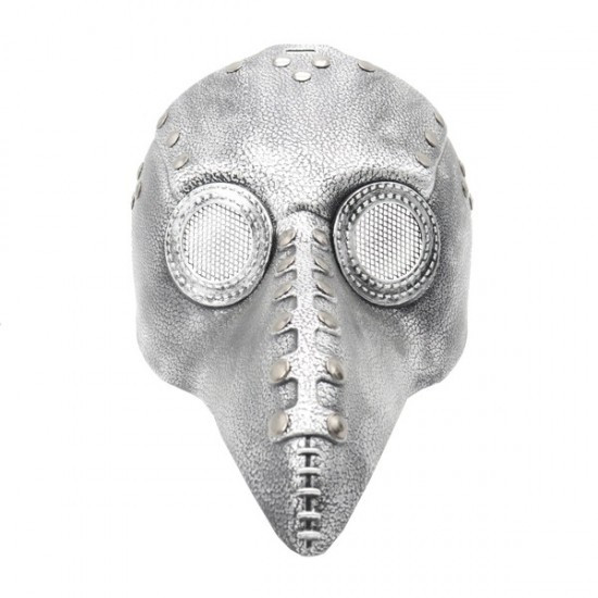 Plague Doctor Steampunk Mask Silver | Costume and Theatrical Masks
