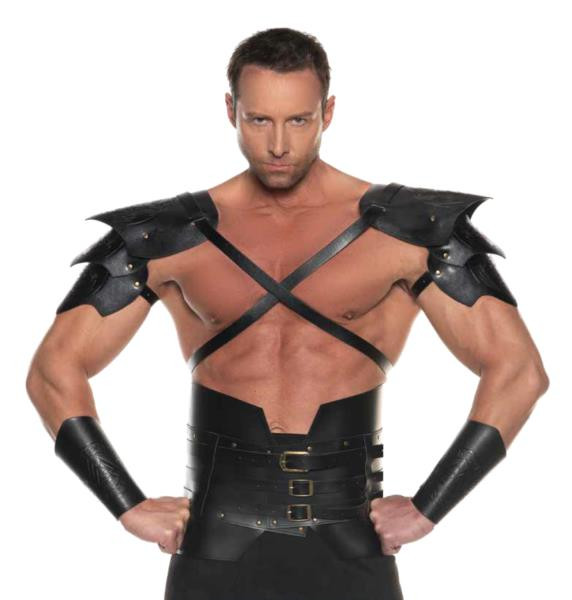 Black Dragon Warrior Double Shoulder Pauldrons | Armor | Props and Play Weapons