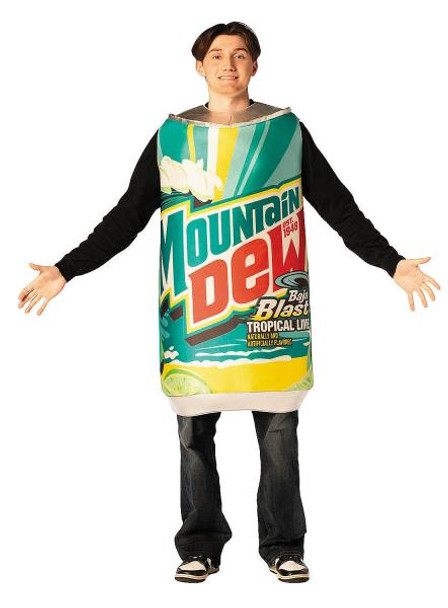Mountain Dew Baja Blast Can Costume | Food and Beverage | Adult Costumes