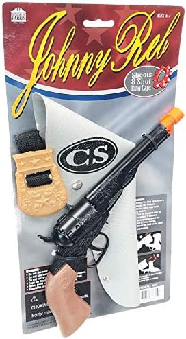 Johnny Reb Pistol and Holster Cap Gun | Western | Props and Play Weapons