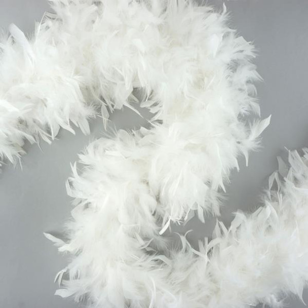 White 100gm Chandelle Boa | Heavyweight Boas | Costume Dance Accessories