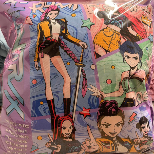 K-Pop Demon Hunters Couch Cushion V5 HuntrX | Mancave Authentics | Hand Made Artist Inspired Items