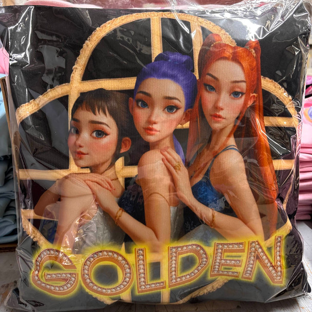 K-Pop Demon Hunters Couch Cushion V9 HuntrX | Mancave Authentics | Hand Made Artist Inspired Items